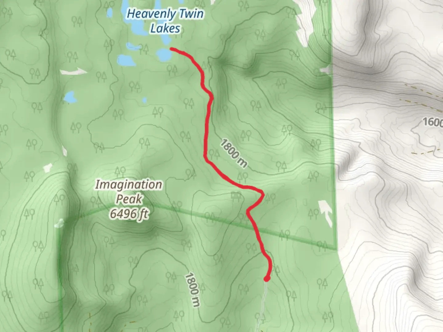 An image depicting the trail South Rock Creek Trail and its surrounding area.