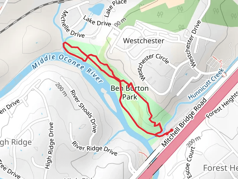 Middle Oconee River Northeast Side Loop
