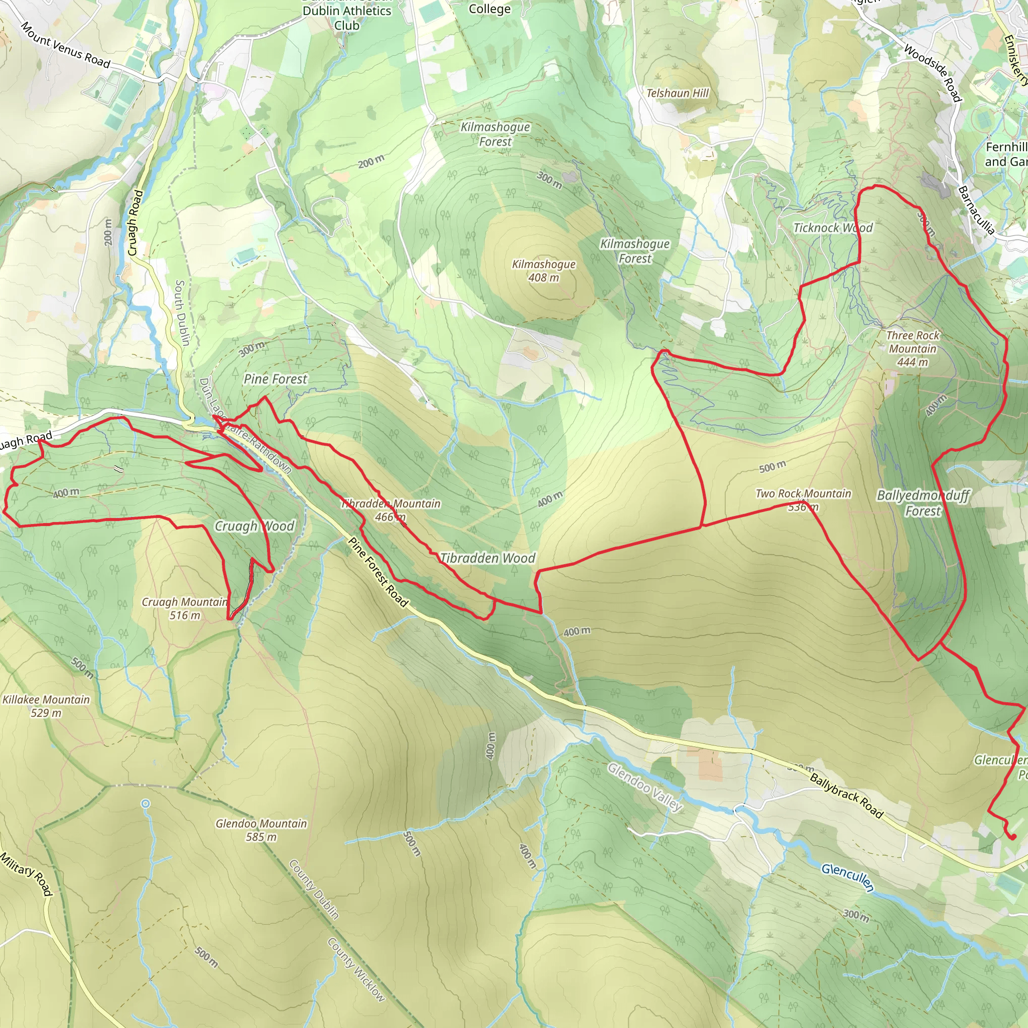 Run The Line Long Course 2023 mobile static map