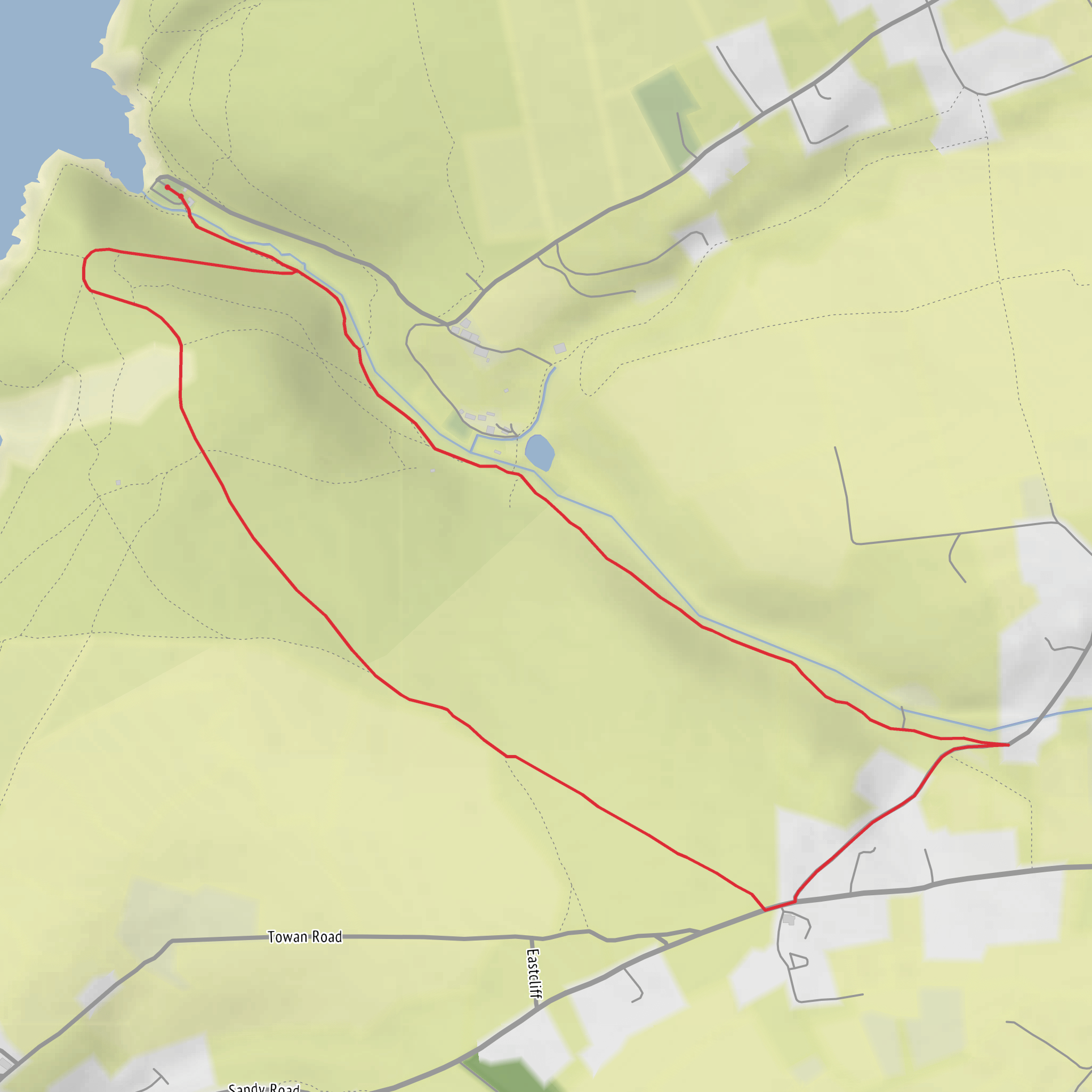 Chapel Porth to Towan Cross Walk mobile static map