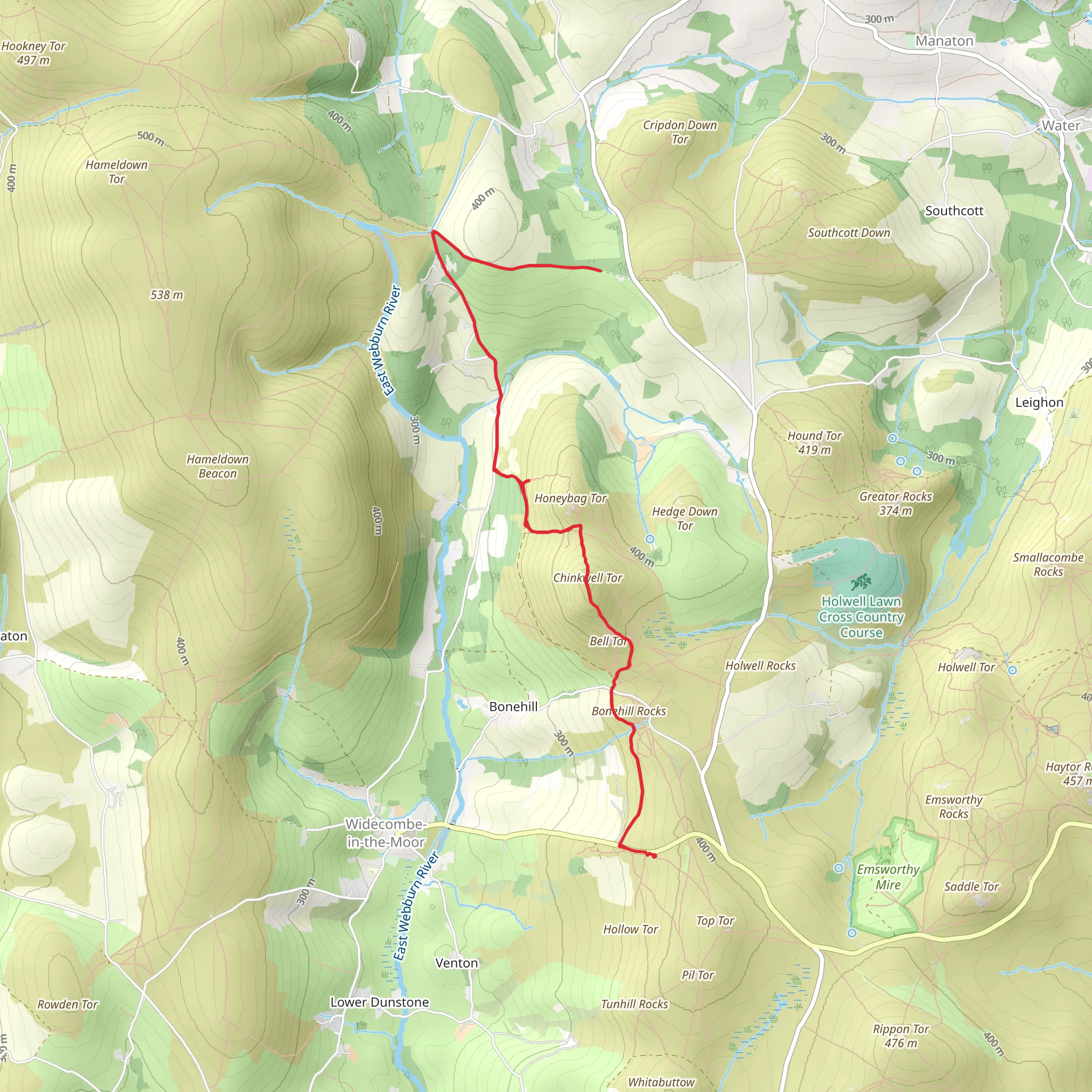 Bonehill honeybag and jays grave mobile static map