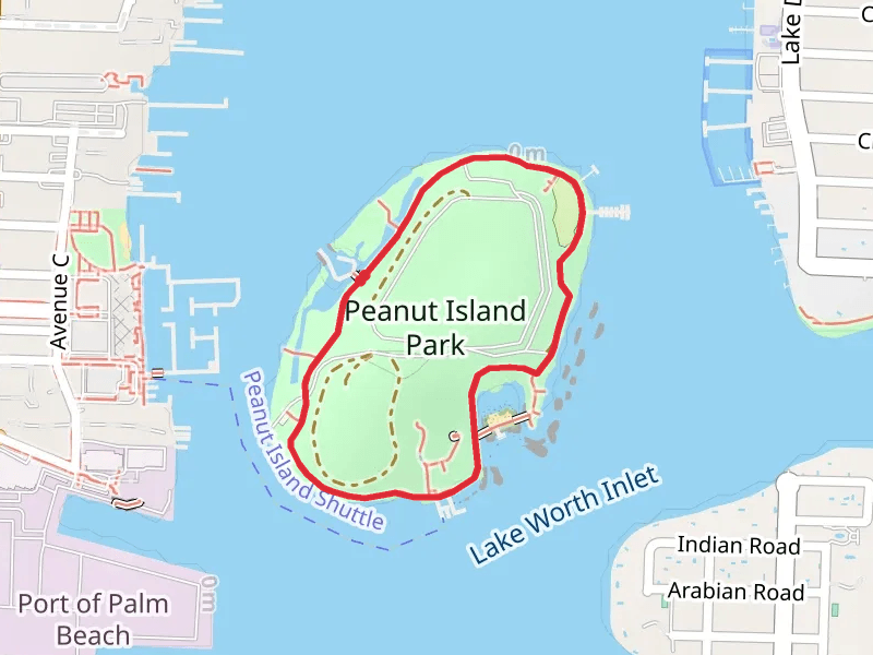 Peanut Island Park Loop