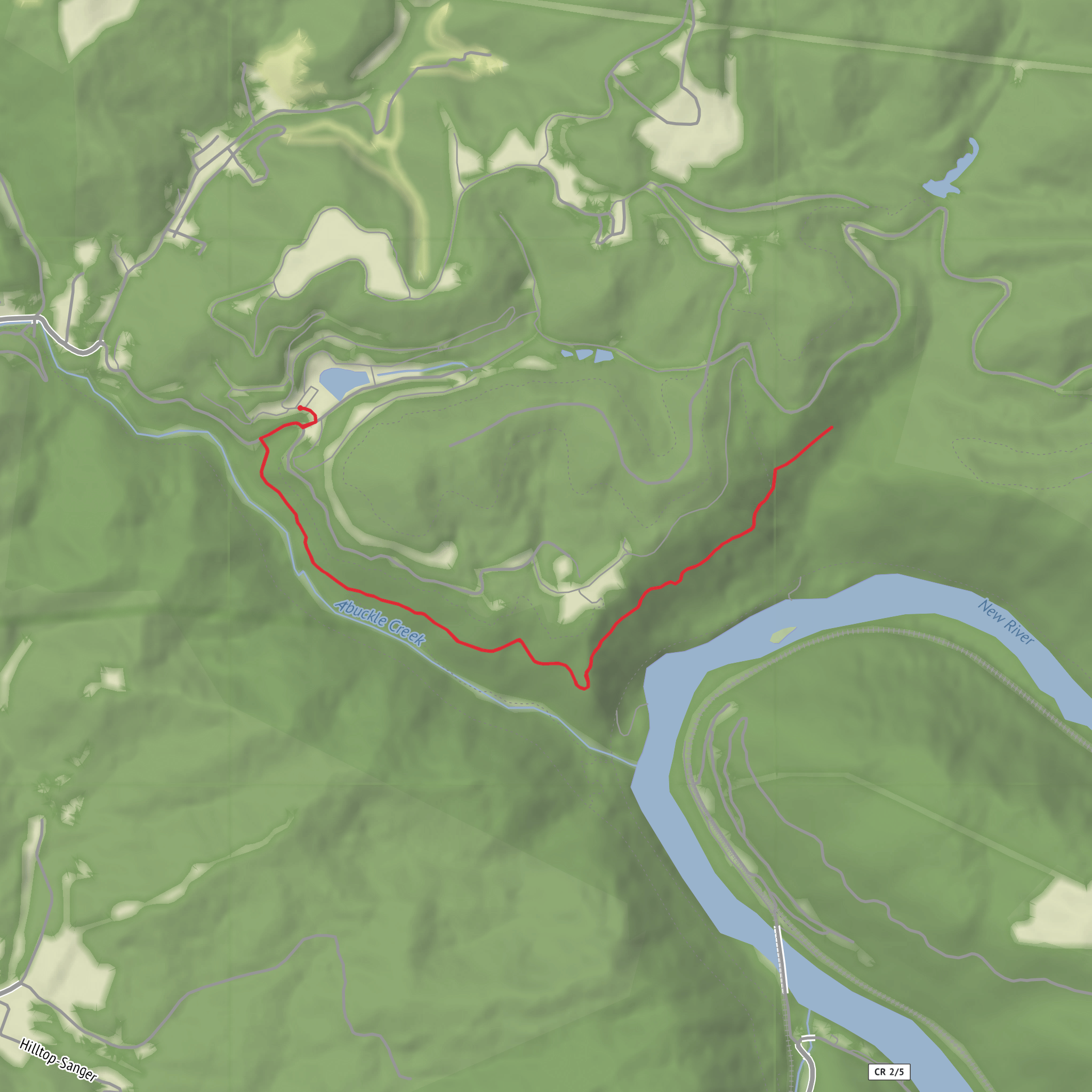 Erskine Trail mobile static map