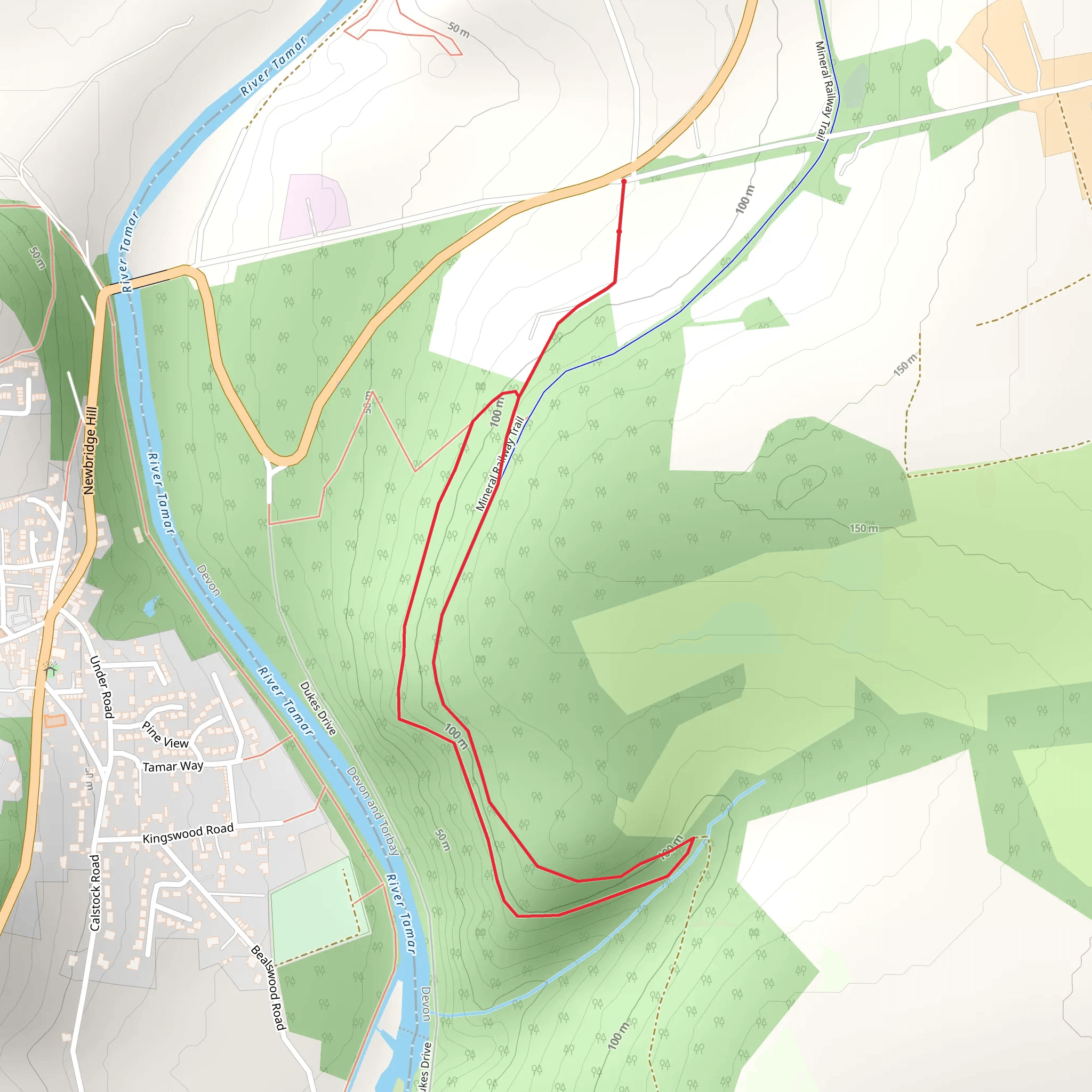 Chimney Rock Loop mobile static map