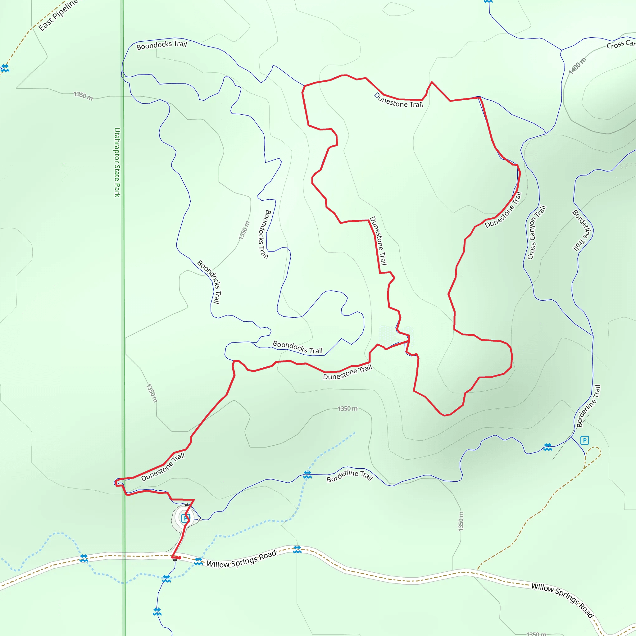 Dunestone Loop mobile static map