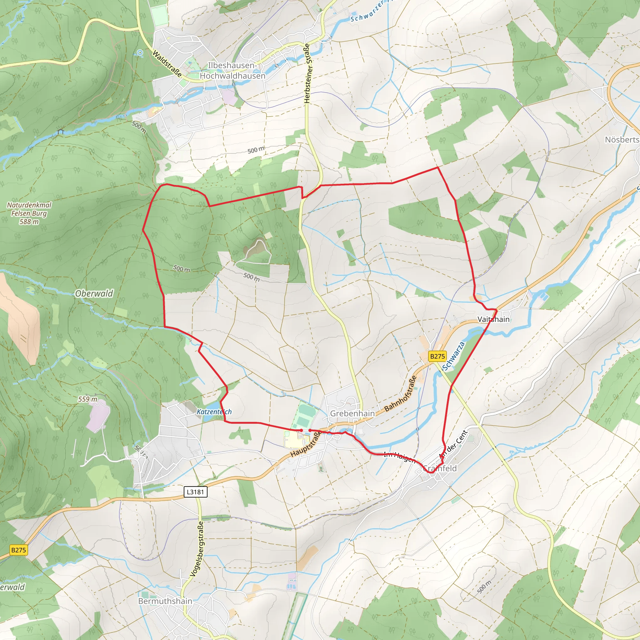 Kleekopf Weg mobile static map