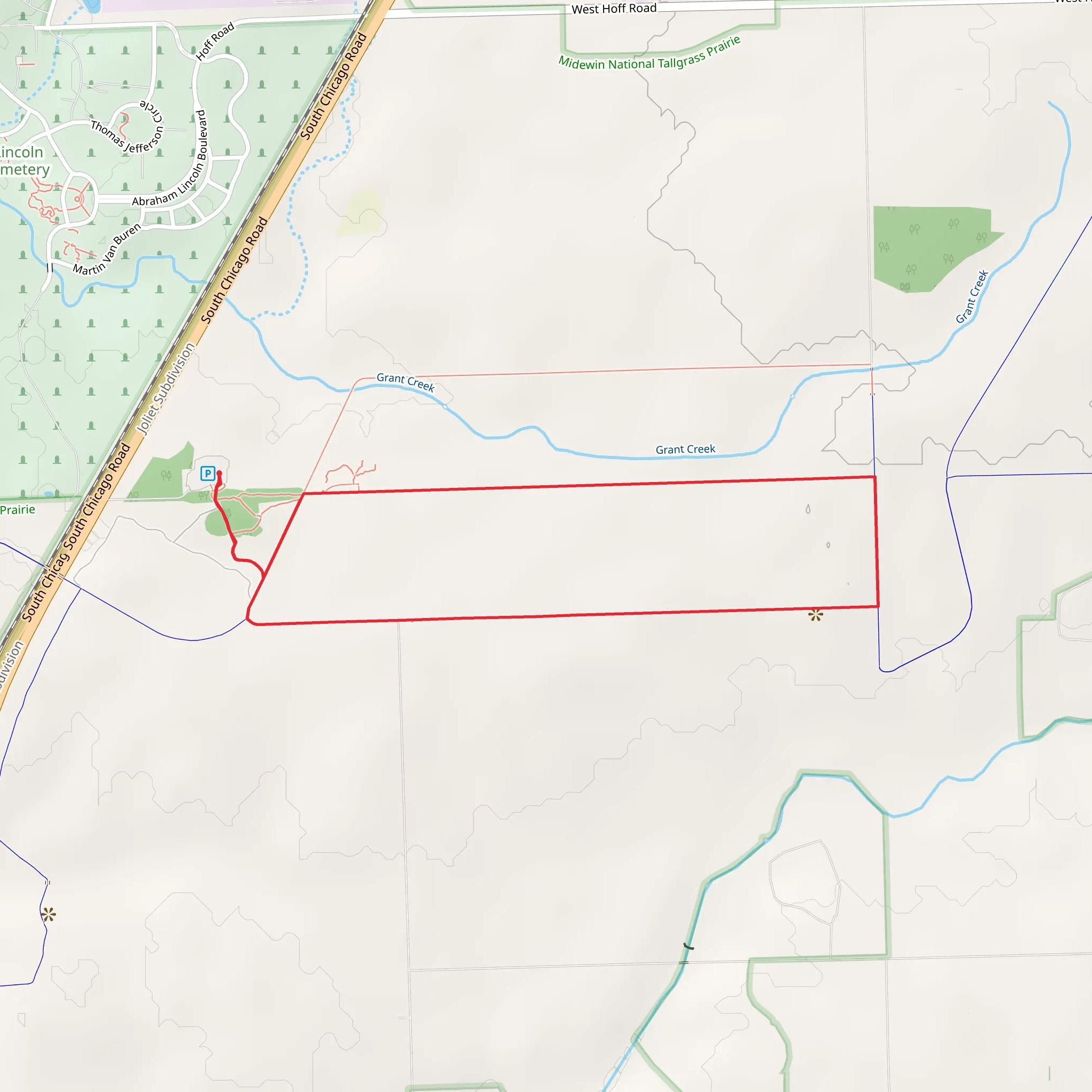 Grant Creek Loop mobile static map