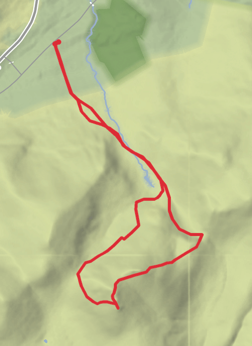 Hike from Bryansford mobile static map