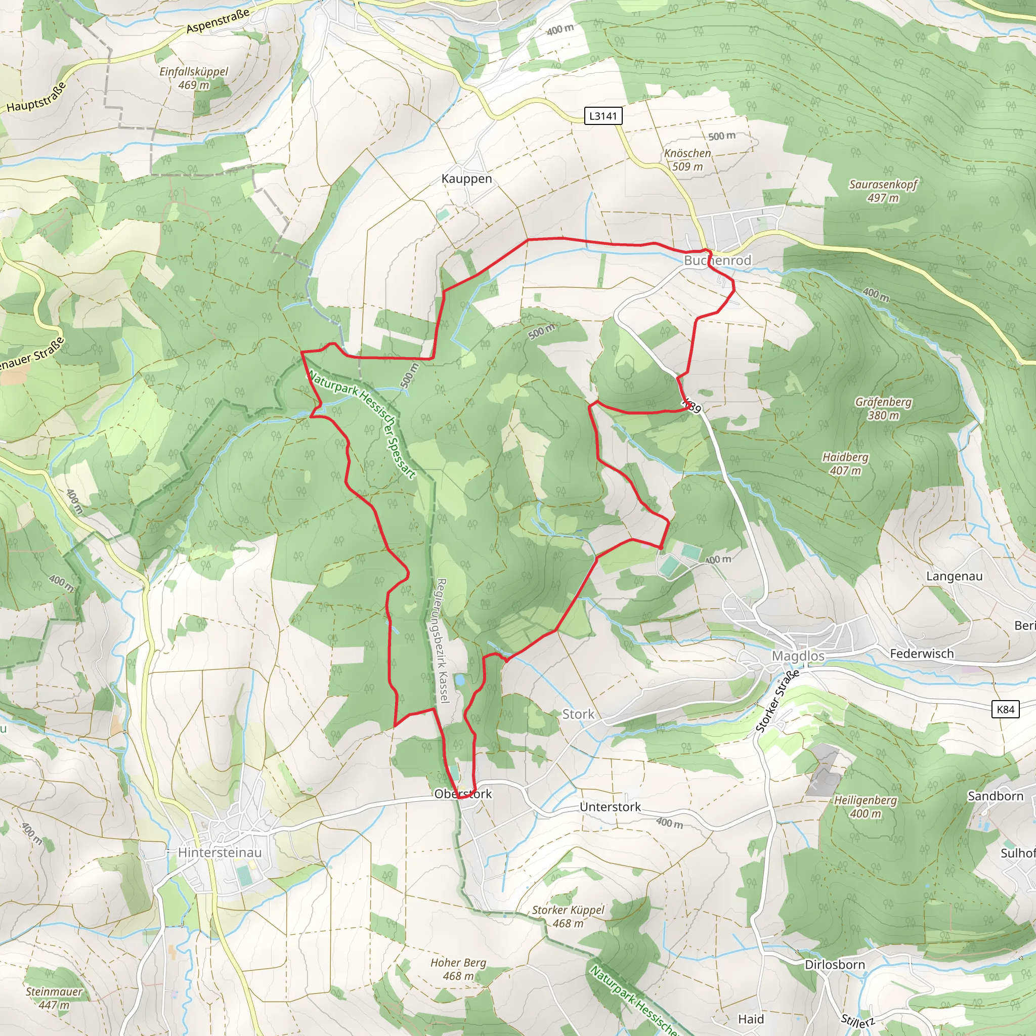 Magdlos Loop mobile static map