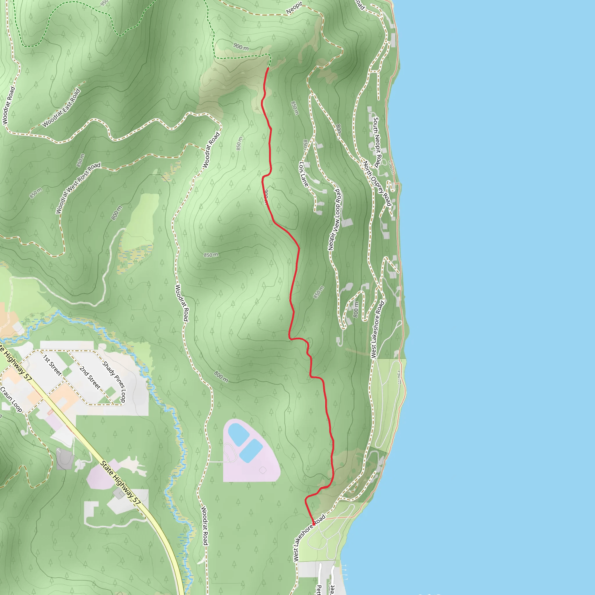 Pack Trail mobile static map