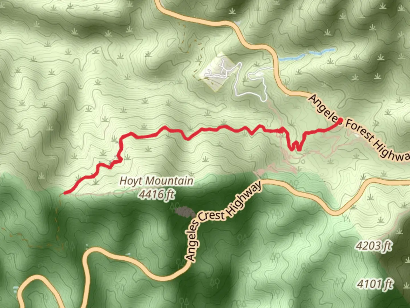 An image depicting the trail Telephone Trail and its surrounding area.