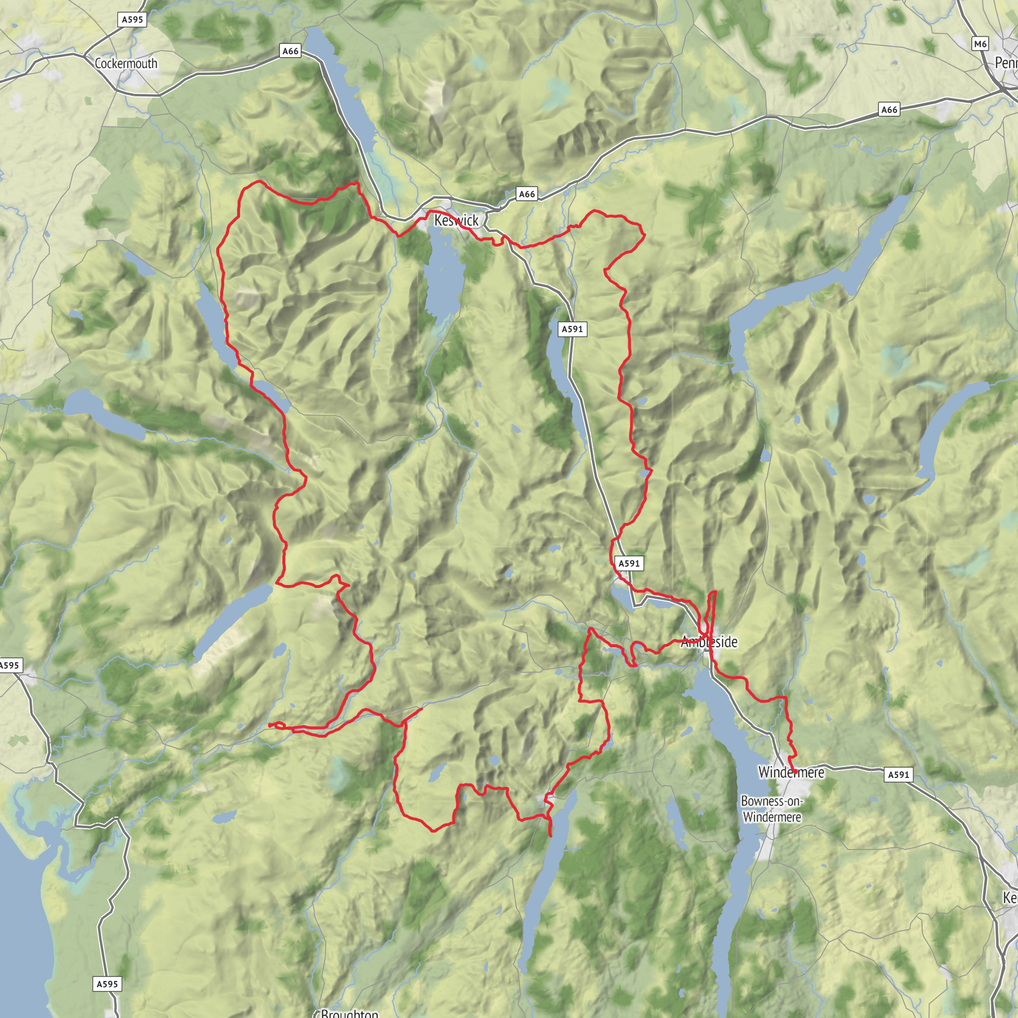 Stoic Pilgrim Adventures Lakes Walk mobile static map