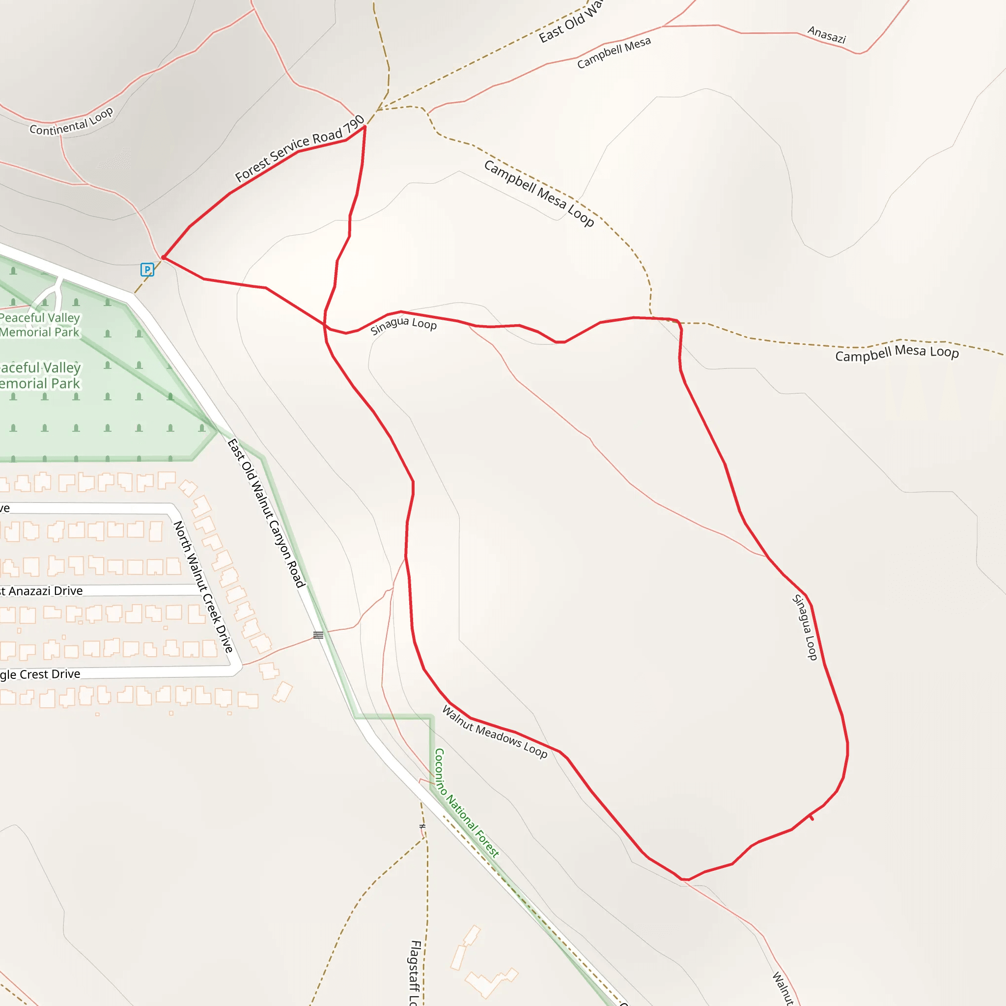 Sinagua Loop mobile static map