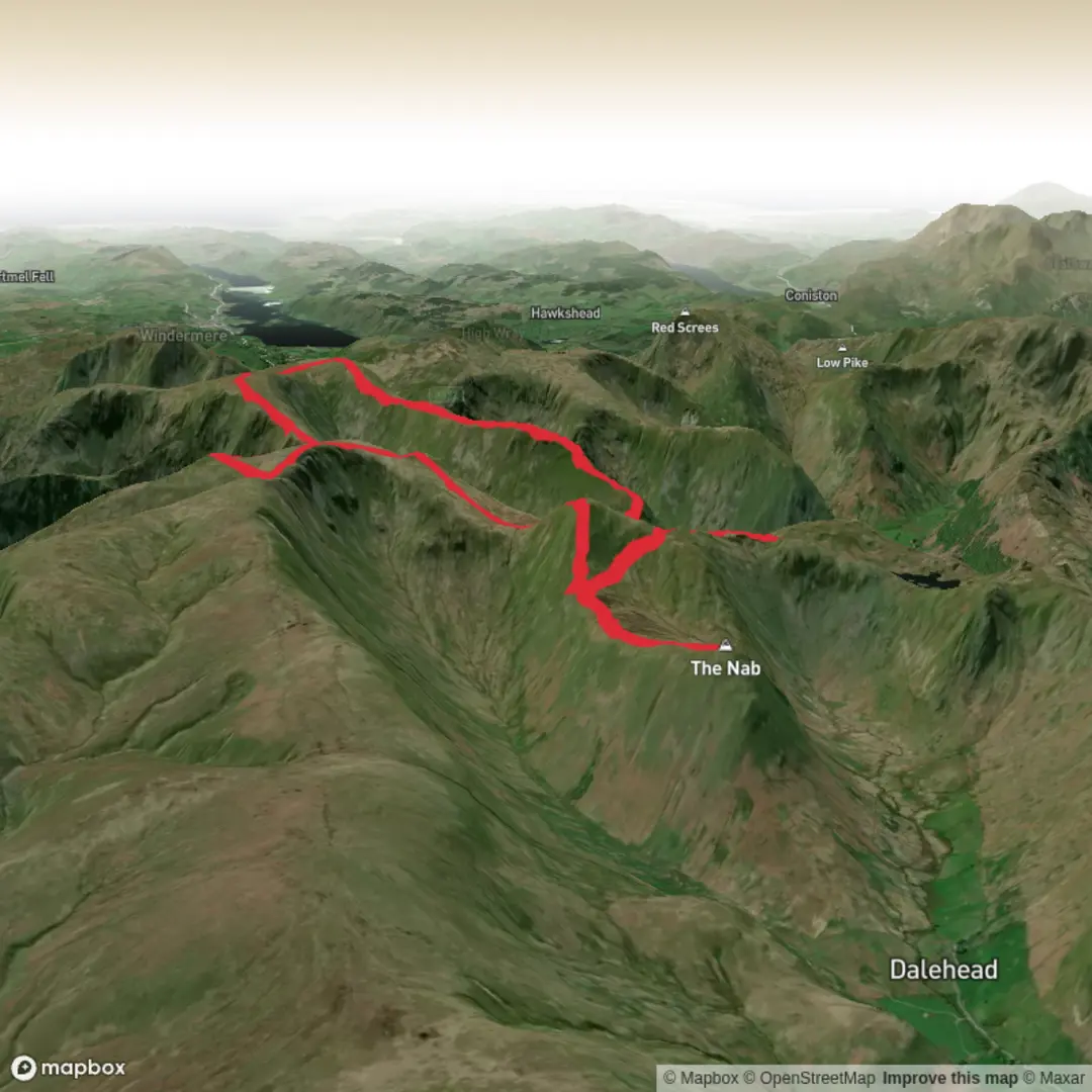 An image depicting the trail Haweswater circuit and its surrounding area.