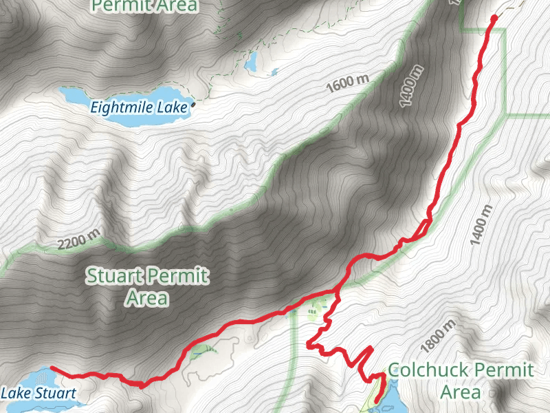 Lake Stuart and Colchuck Lake Trail