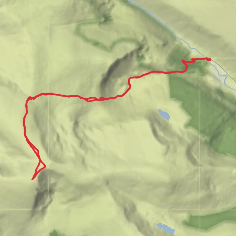 Lugnaquilla via Baravore mobile static map