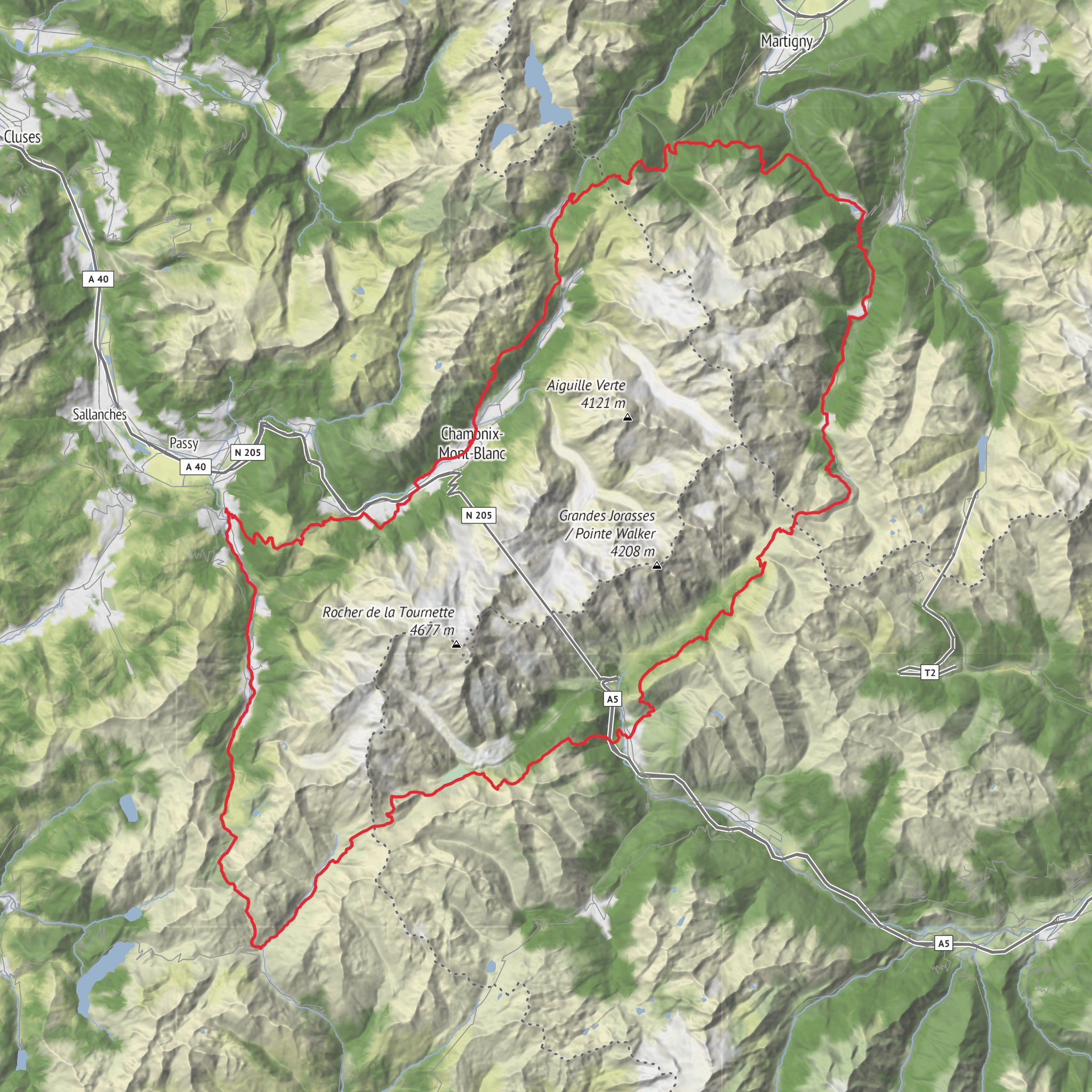 UTMB 2026 mobile static map