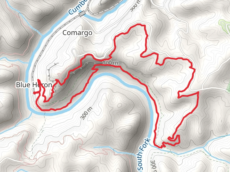 Blue Heron Loop via Cumberland River South Fork