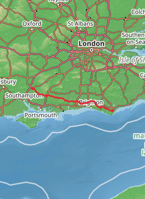 Winchester Trail Running mobile static map