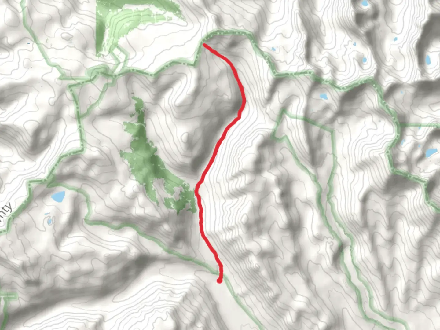 An image depicting the trail Bowman Creek Trail and its surrounding area.