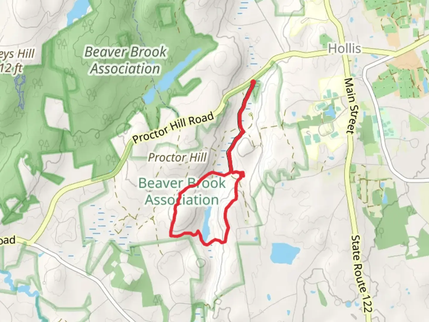 An image depicting the trail Beaver Brook and Maple Ridge Trail Loop and its surrounding area.