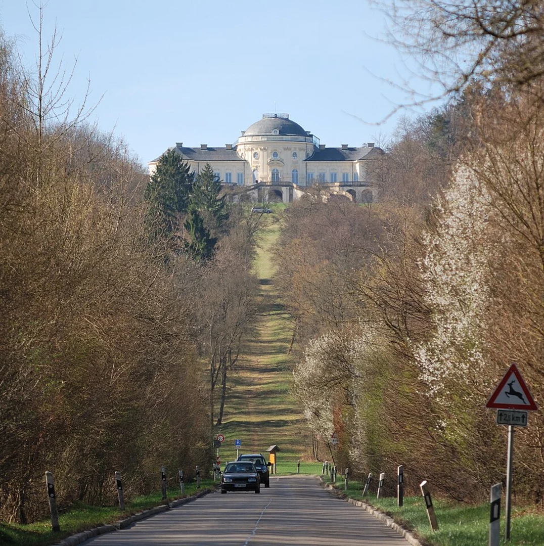 An image depicting the trail Schloss Solitude Loop and its surrounding area.
