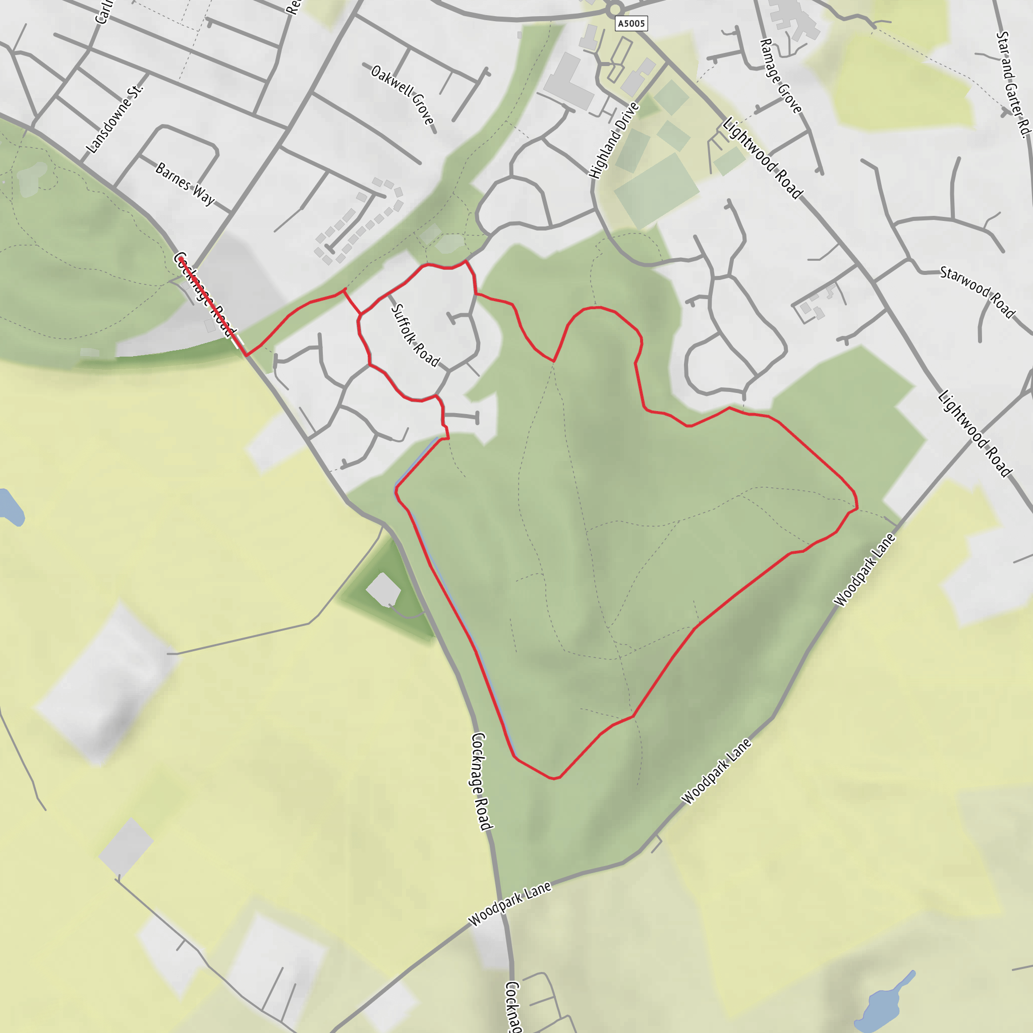 Florence Greenway Loop mobile static map