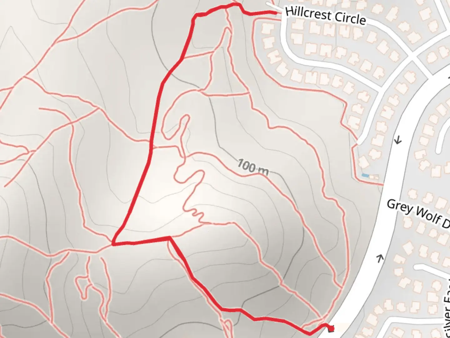 An image depicting the trail Hillcrest Circle Walk and its surrounding area.