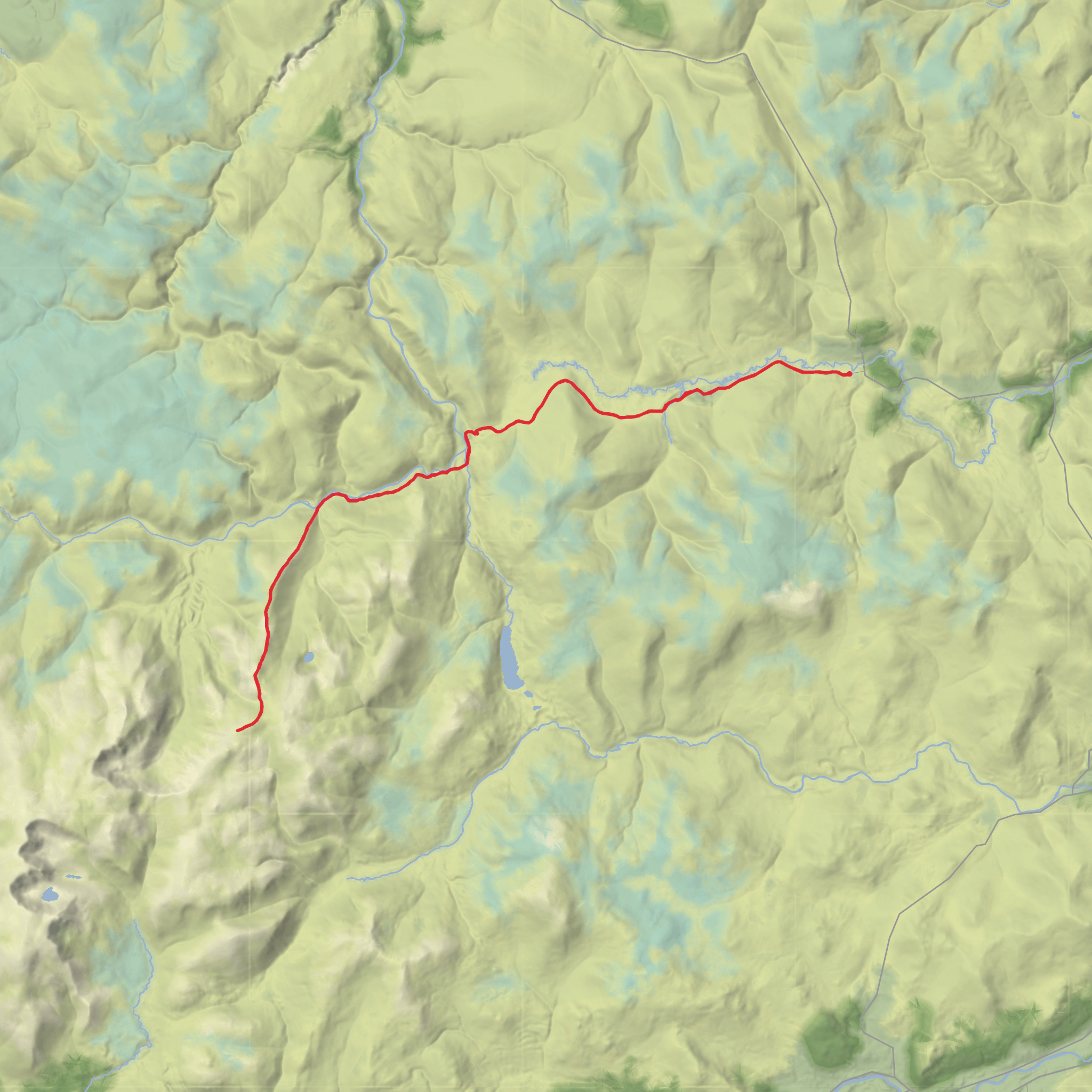 Corgraff Castle to Ben Avon via Stob Bac an Fhurain mobile static map