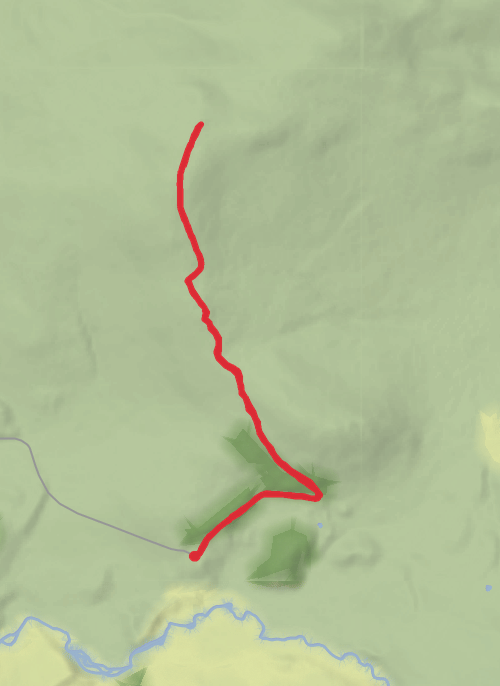 Hike on baddoch mobile static map