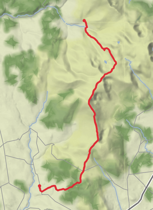 Hike on County Waterford Nire  Comeragh mobile static map