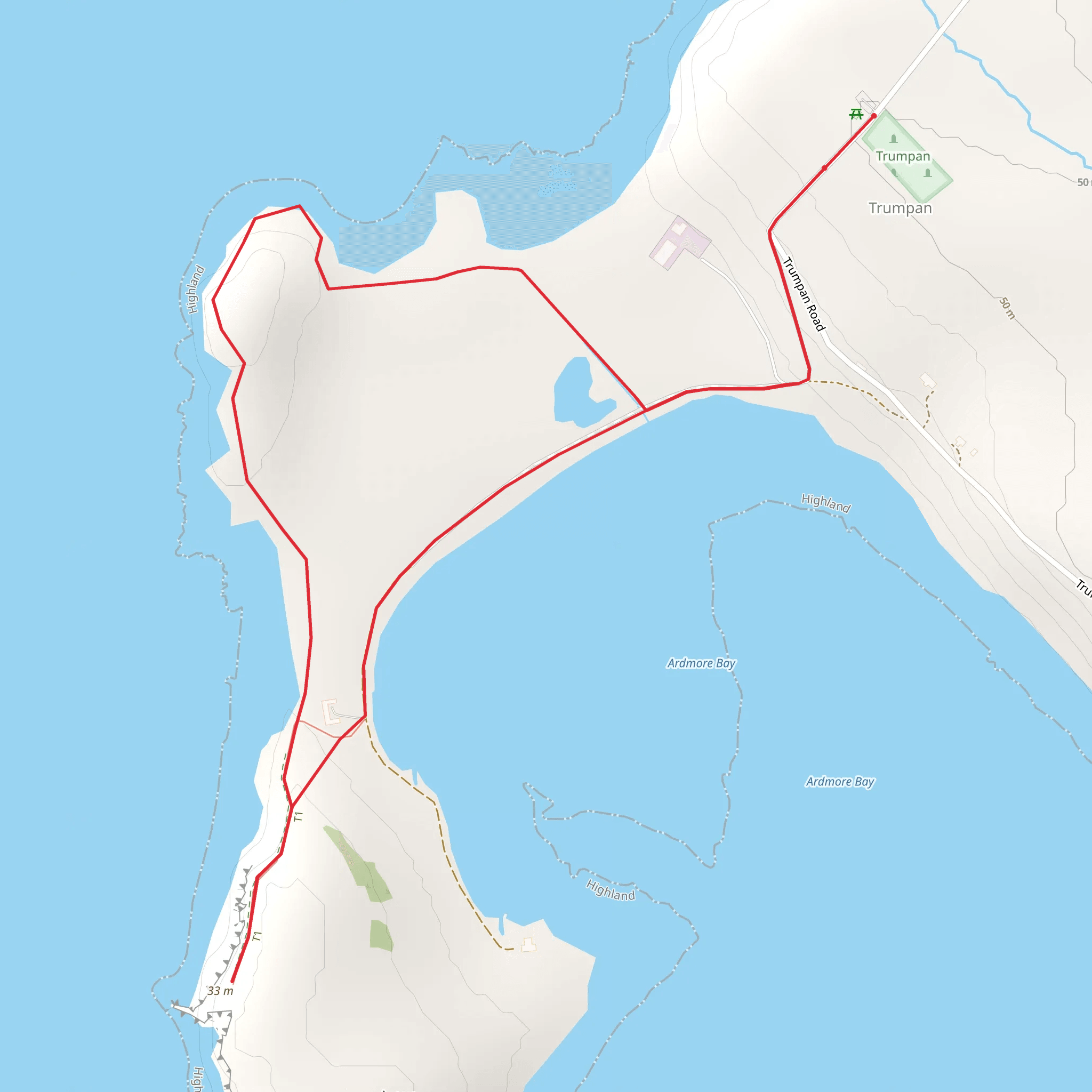 Àrd Mòr Loop via Àrd Beag mobile static map