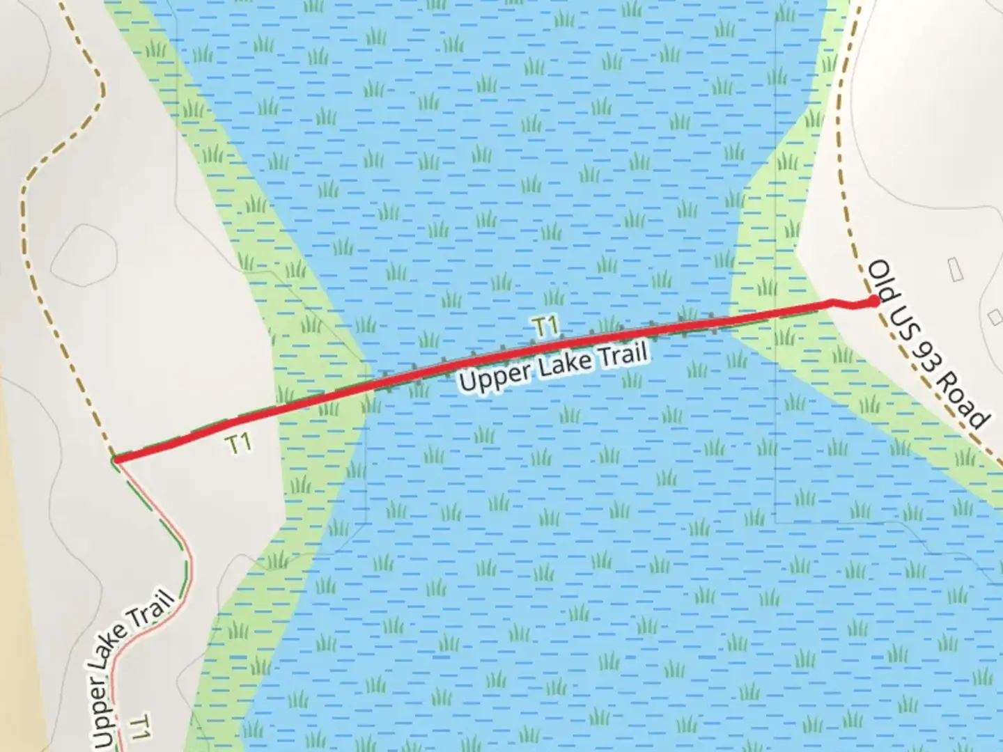 An image depicting the trail Upper Lake Trail and its surrounding area.