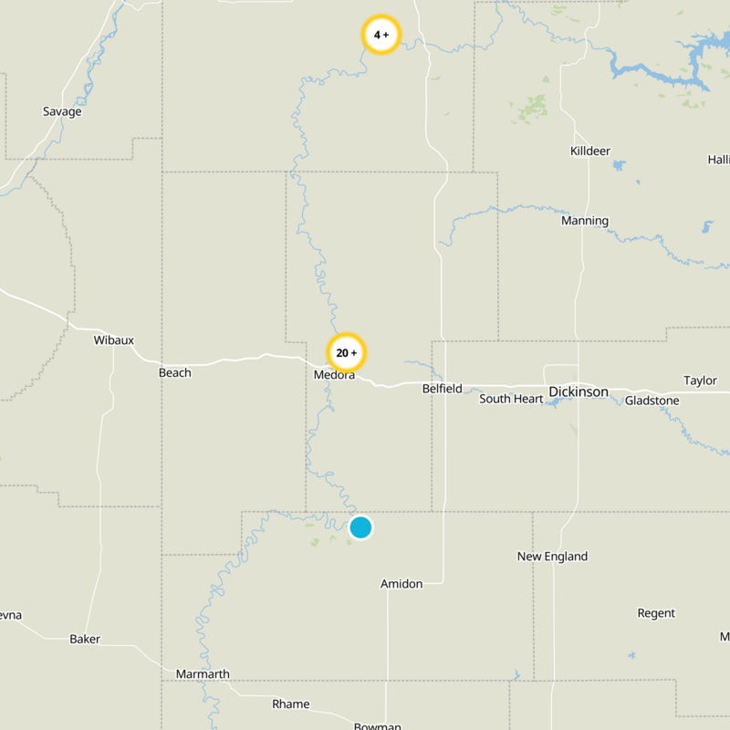 Billings County Static Map