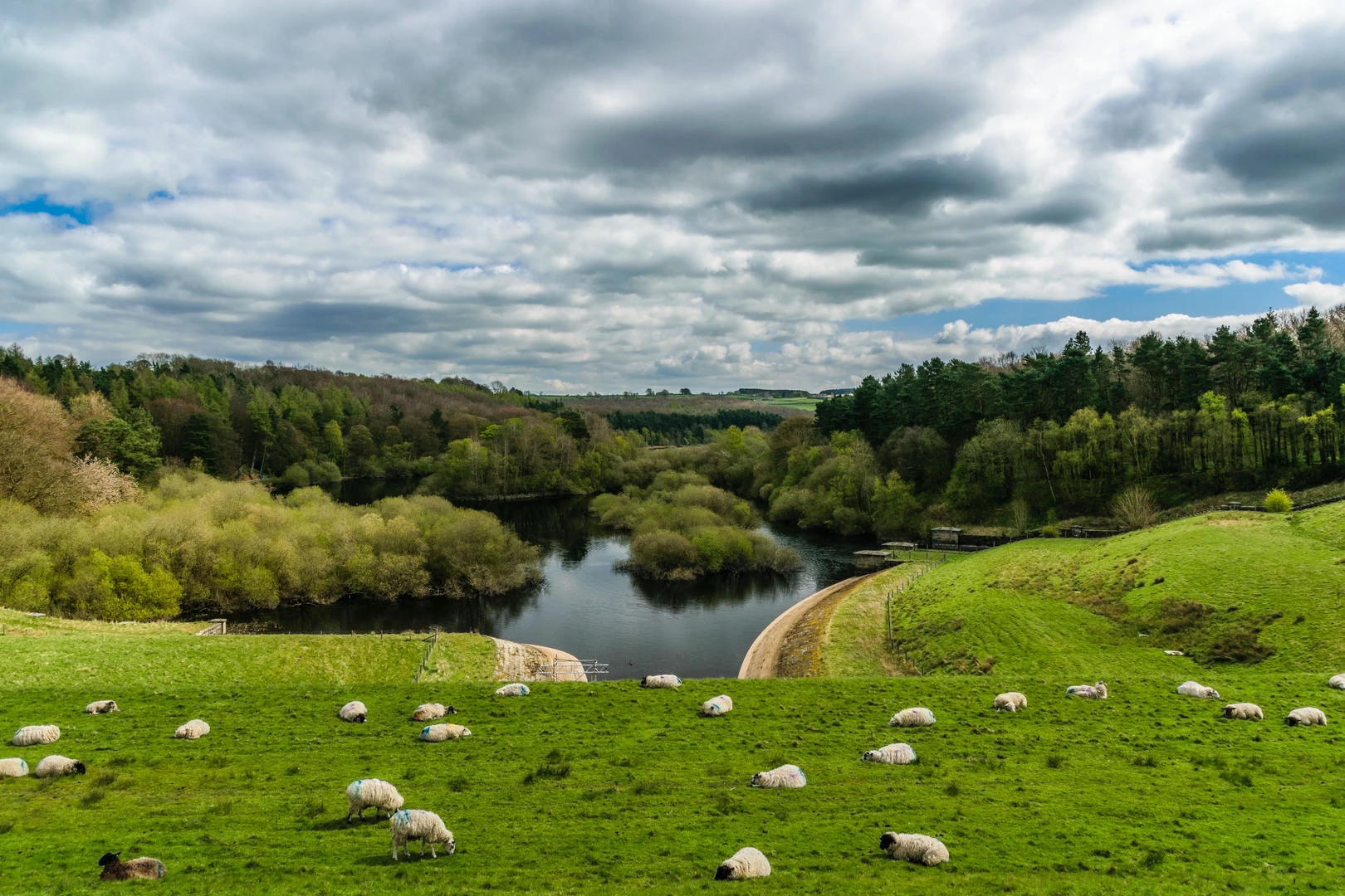 Timble village and Swinsty Reservoir | North Yorkshire | England