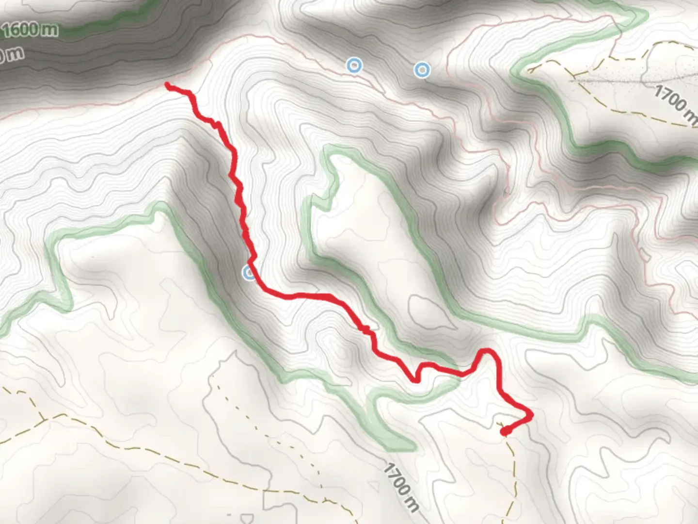An image depicting the trail Horse Spring Trail and its surrounding area.