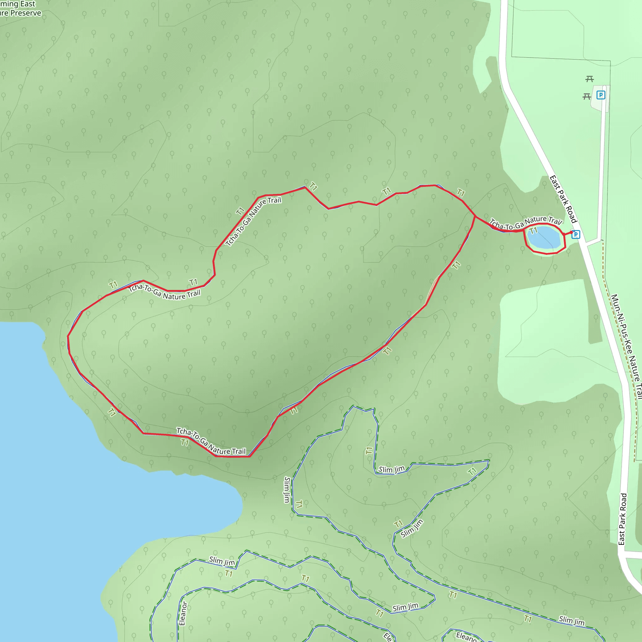 Tcha-To-Ga Nature Loop Trail mobile static map