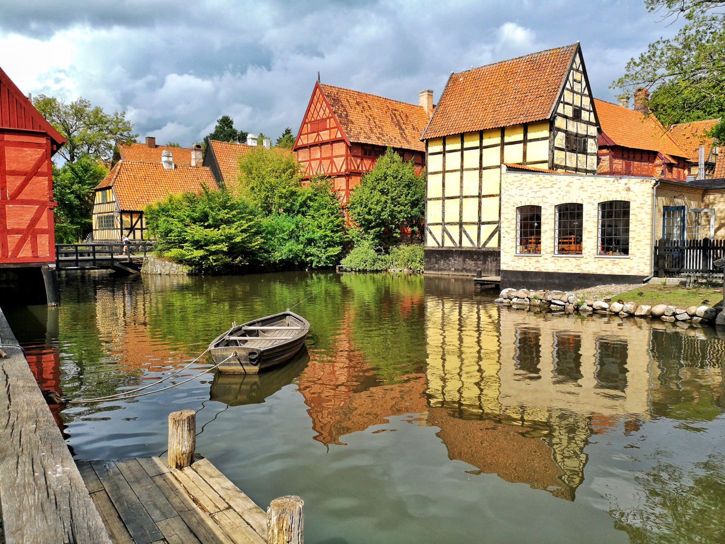 An image depicting the trail Aarhus - Silkeborg and its surrounding area.