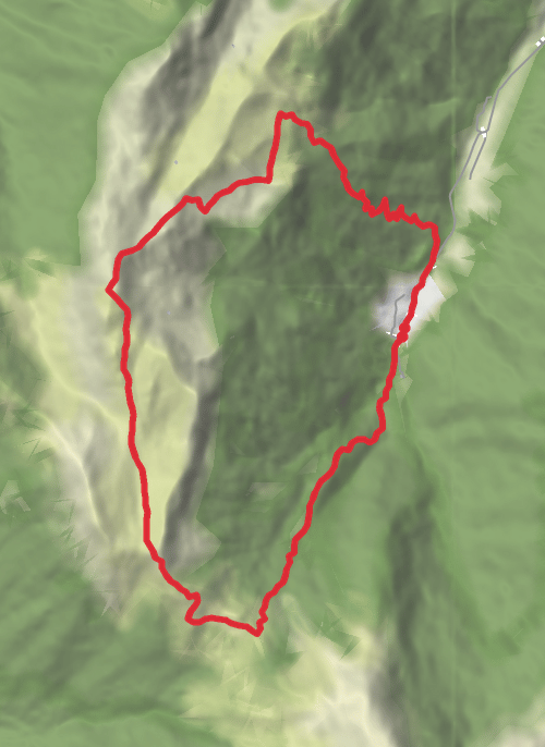 Thônes Walking mobile static map