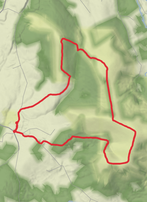 Hike from Wicklow mobile static map
