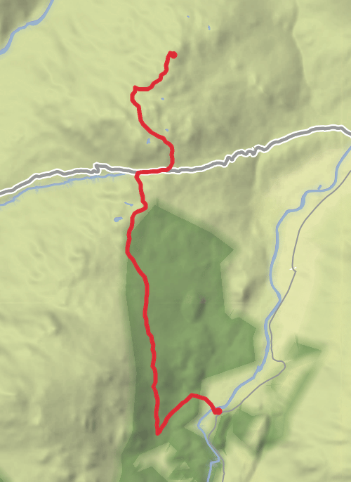 Hike from Seathwaite mobile static map