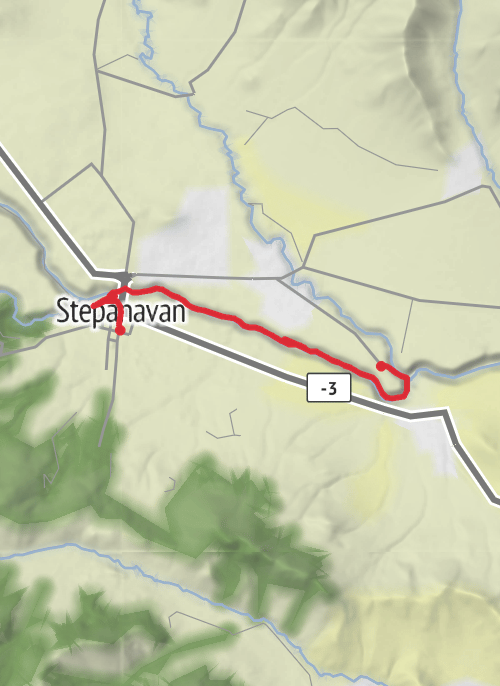 Hike from Stepanavan mobile static map