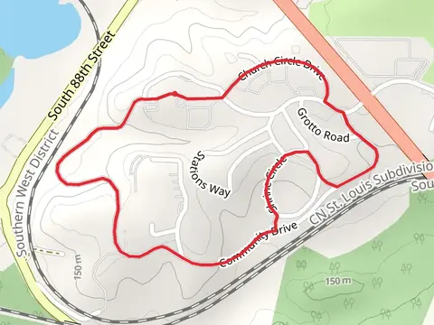 Shrine Circle - South Demazenod Drive Loop