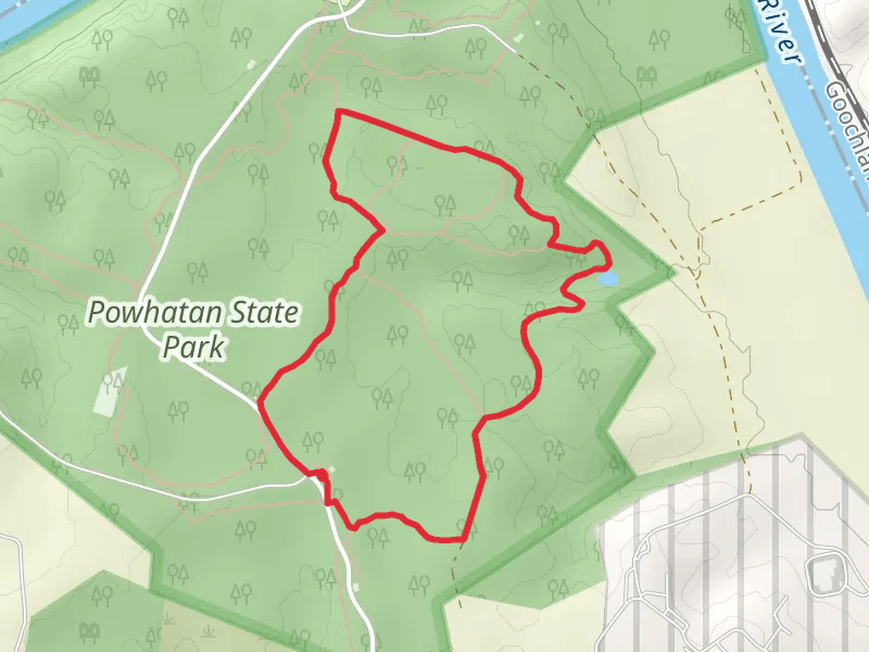 Cabin Trail, Pine Trail and Big Woods Loop Trail