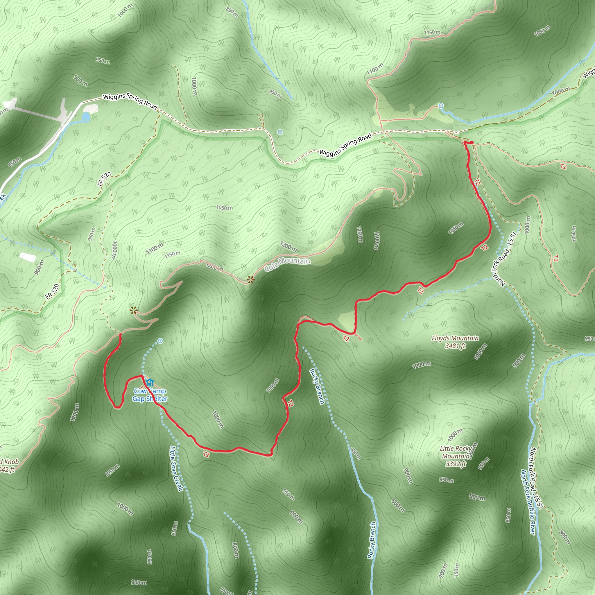 Old Hotel Trail mobile static map