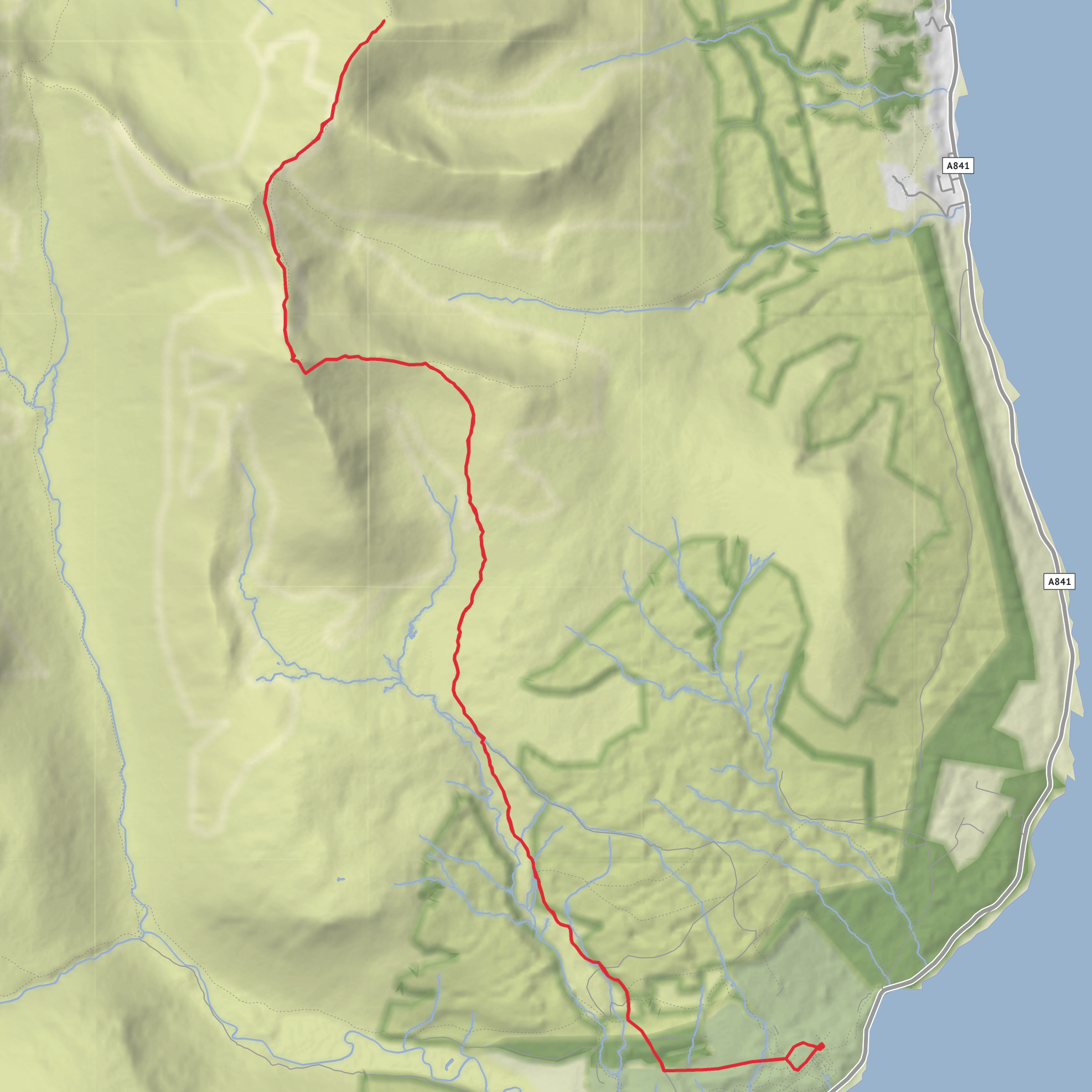 Goatfell - Devils Punch Bowl mobile static map