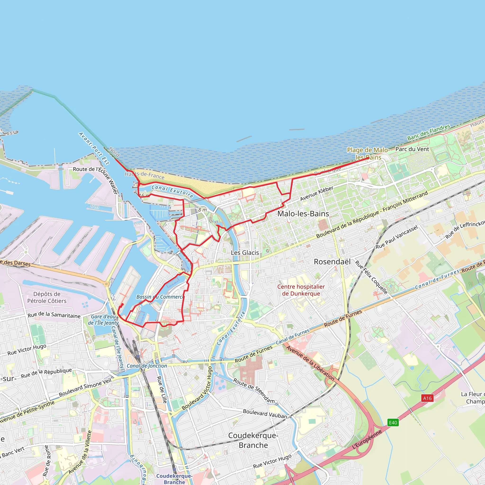 Dunkirk Loop mobile static map
