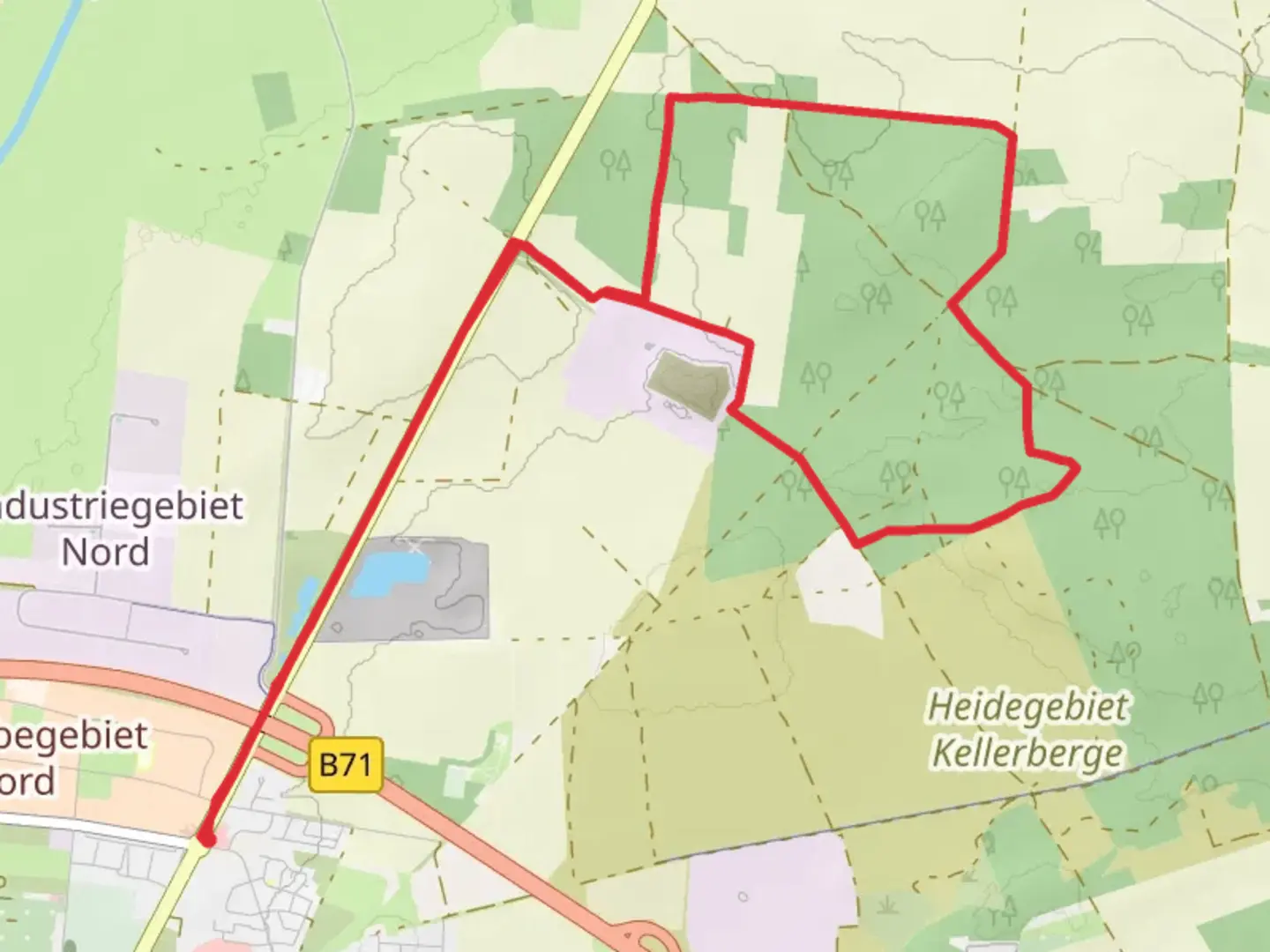 An image depicting the trail Wahrberg Loop and its surrounding area.