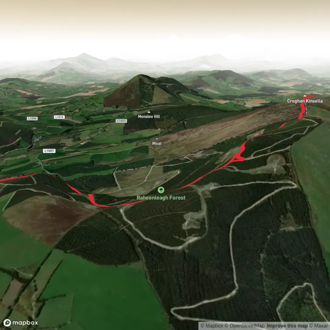 An image depicting the trail Croghan Mountain and its surrounding area.