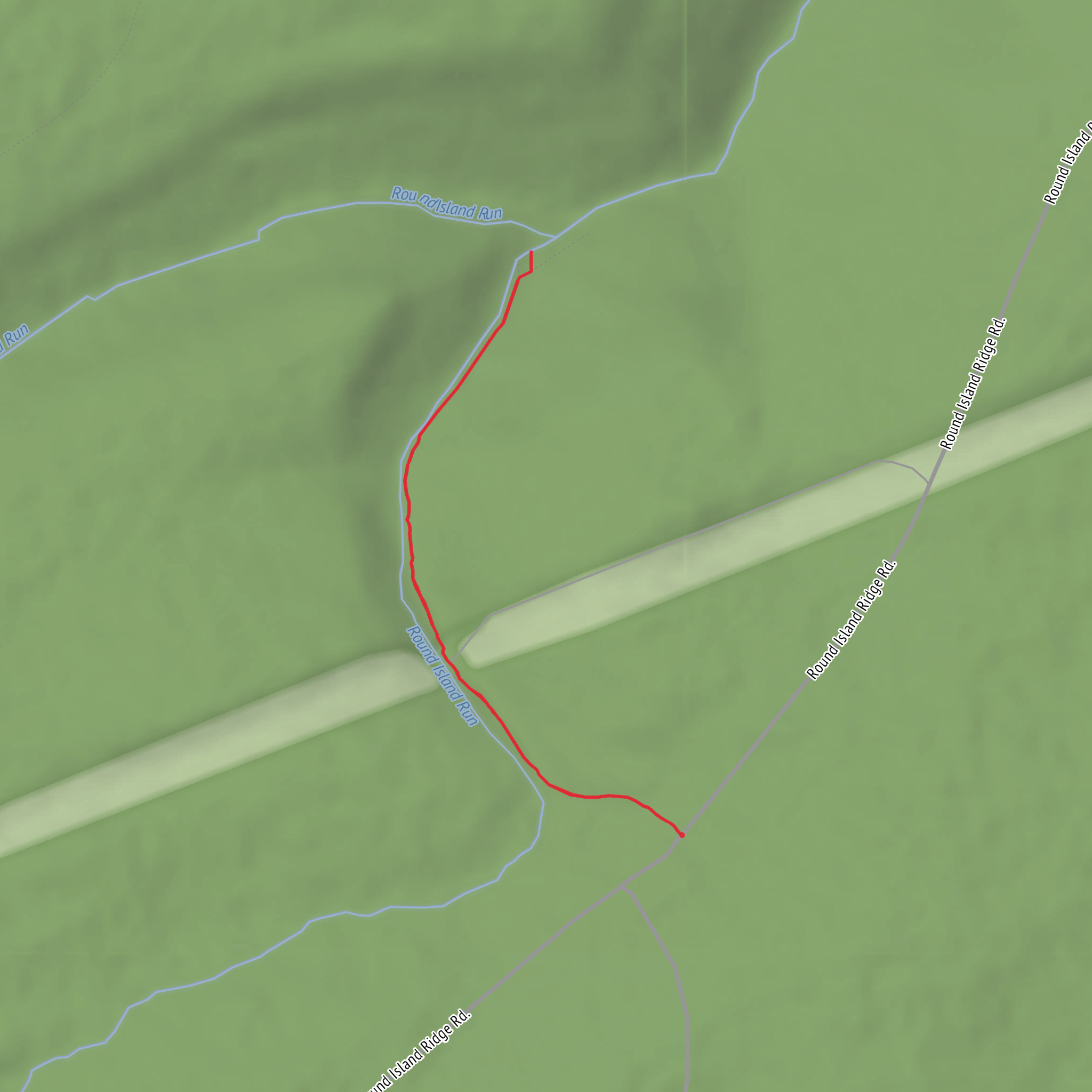 Round Island Run Falls mobile static map